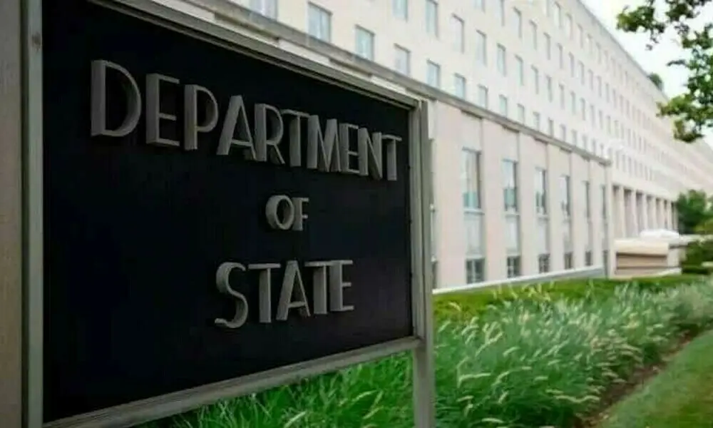 President Trump speaking in front of State Department building – major reset announcement