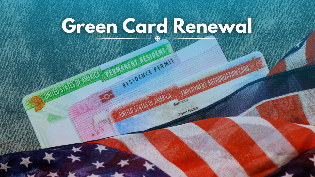 U.S. permanent resident holding green card and USCIS application form – 2025 renewal process