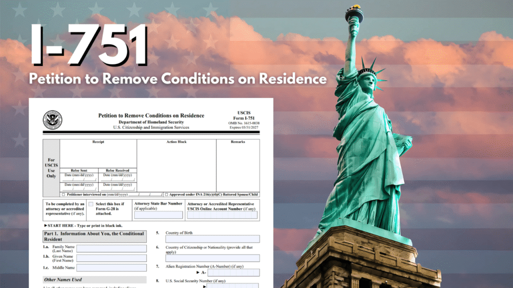 Form I-751 remove the conditions from your marriage-based green card. A conditional green card (category CR1) is valid for two years.
